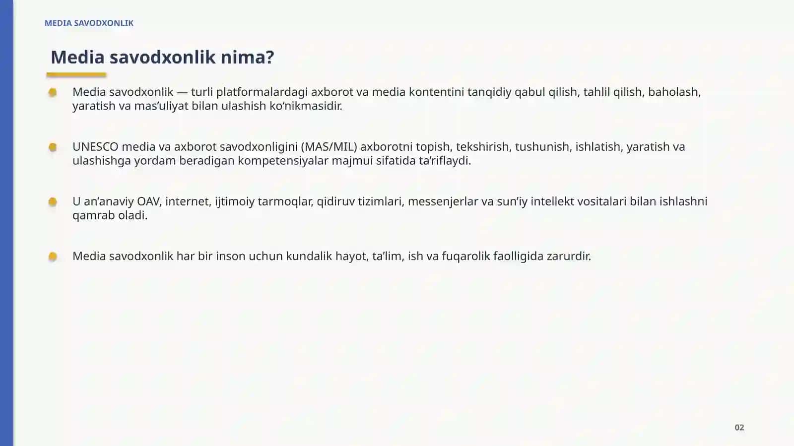 MEDIA SAVODXONLIK 2