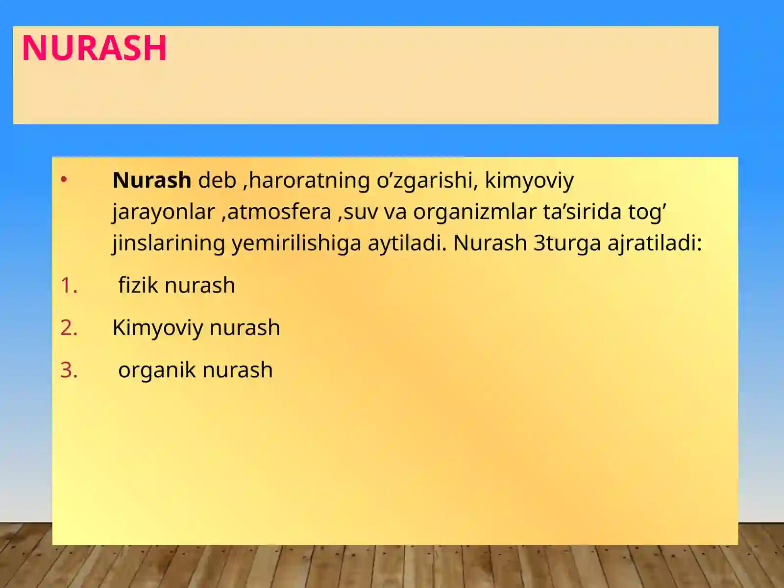 EKZOGEN JARAYONLAR 2