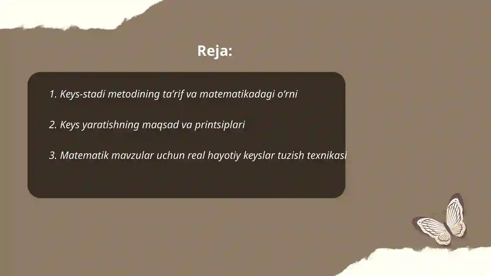 Keys-stadi metodi 2