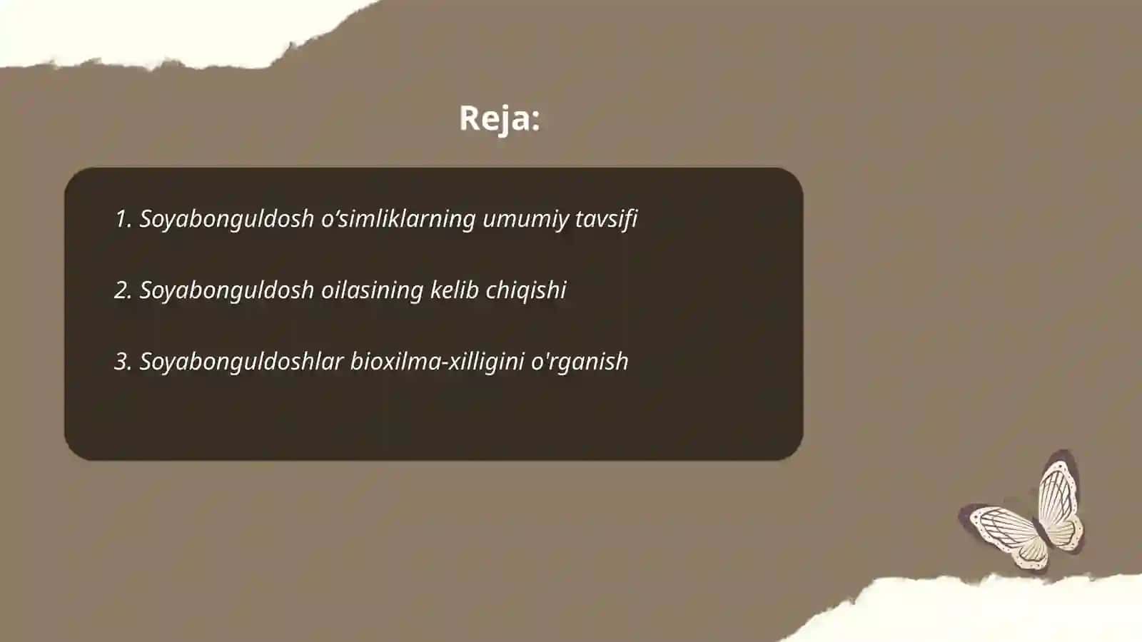 Kam tarqalgan soyabonguldosh oʻsimliklarining botanik oilasi 2