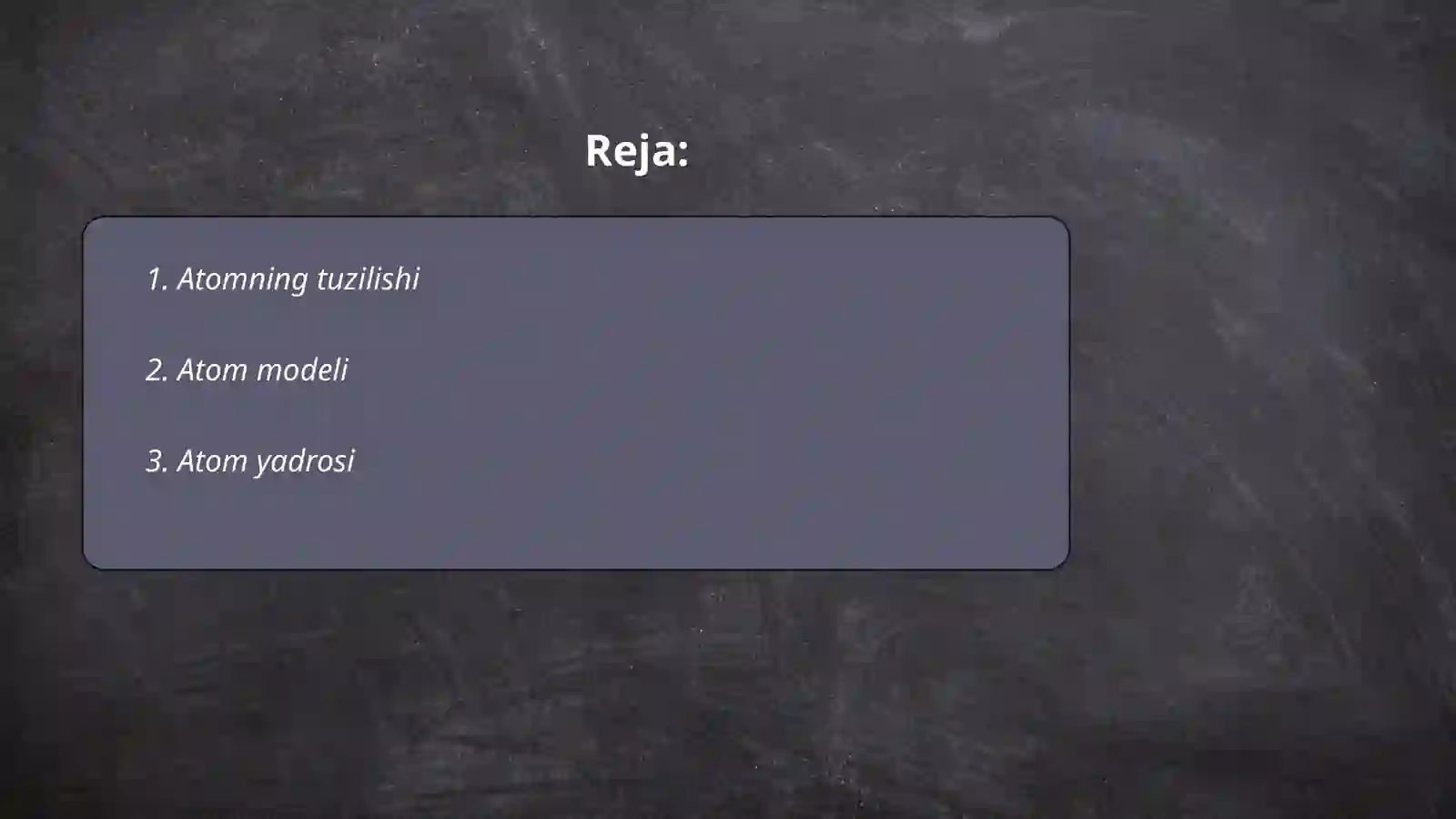 Atomning tuzilishi 2