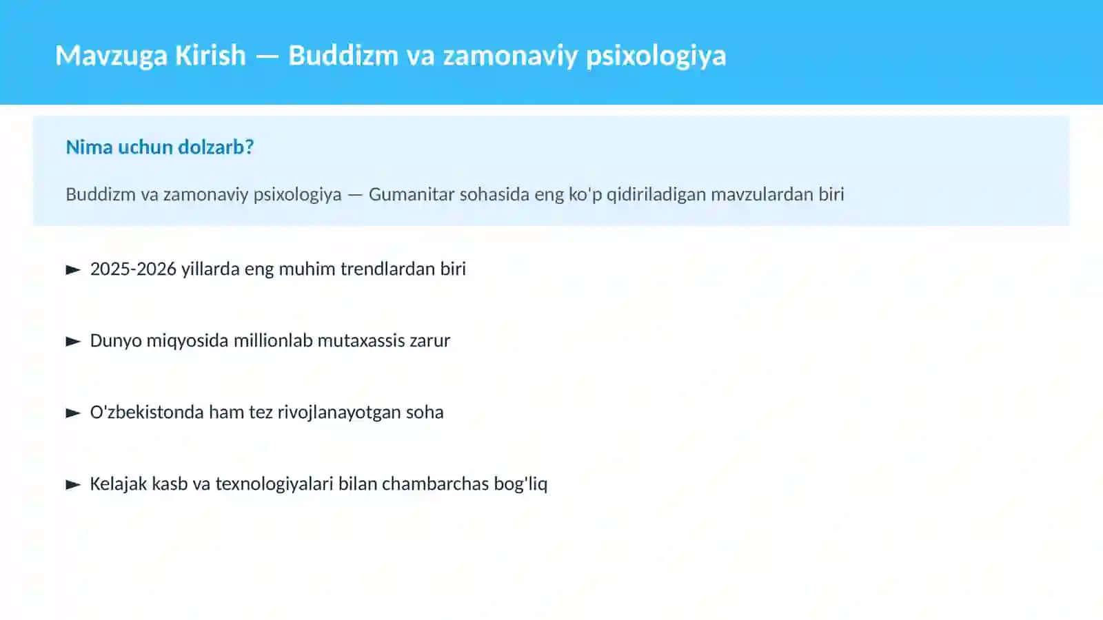 Buddizm va zamonaviy psixologiya 2
