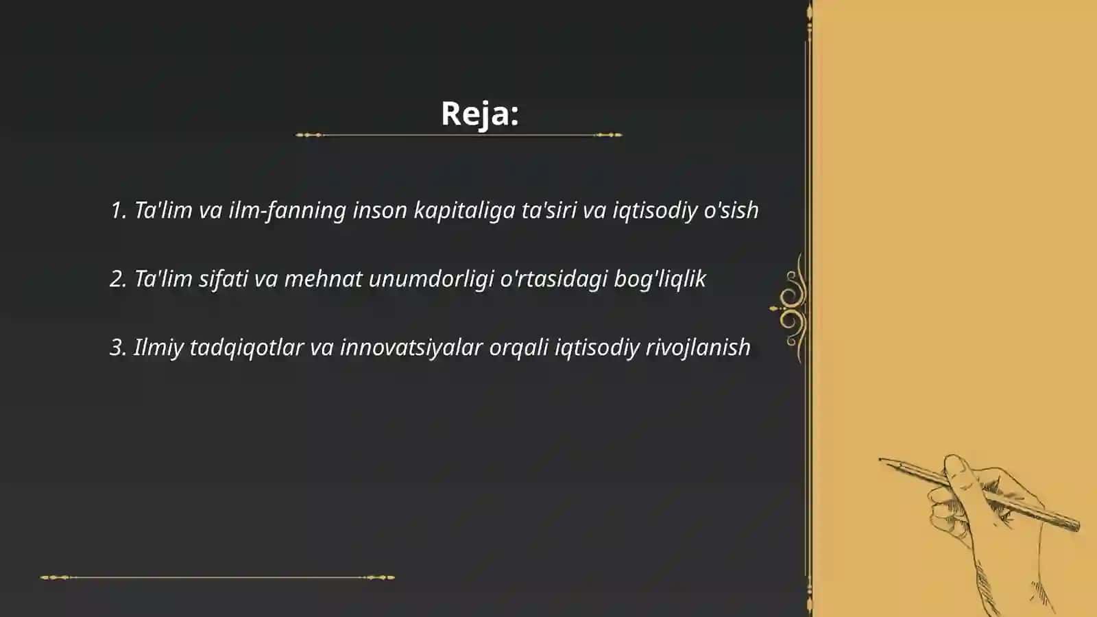 Talim va ilm-fanning iqtisodiy oʼsishga taʼsir 2