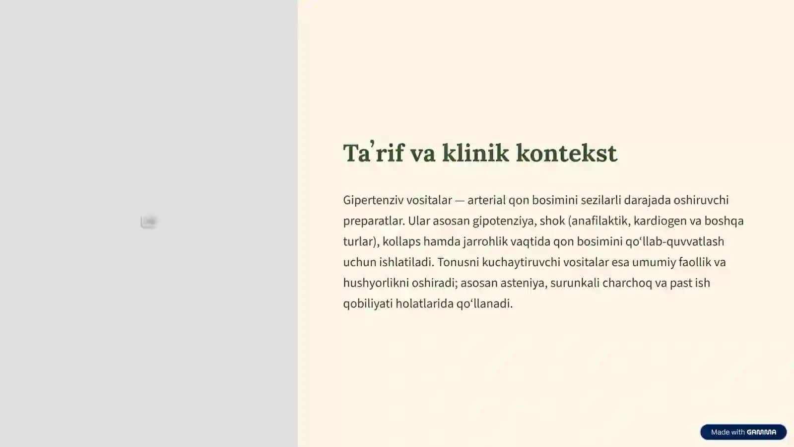 Gipertenziv va tonusni kuchaytiruvchi vositalar — tezkor klinik qo‘llanma 2