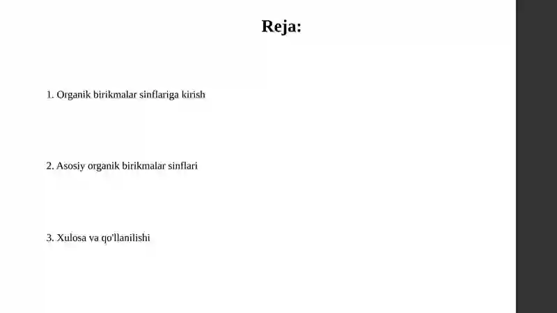 Organik birikmalar 2
