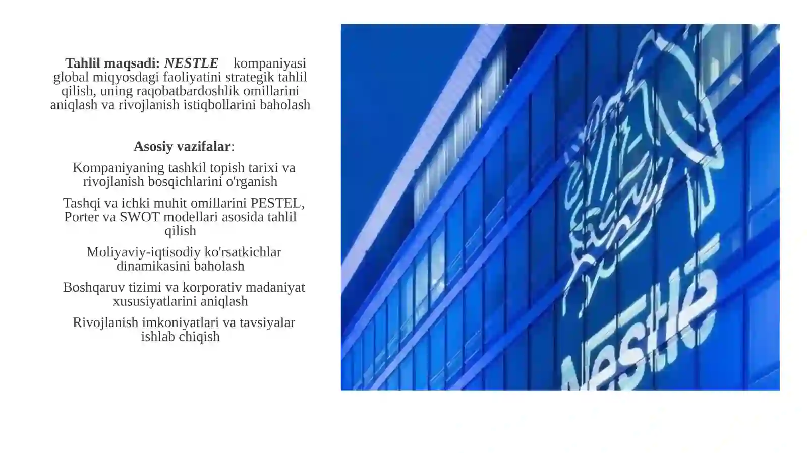 Nestle kompaniyasi 2