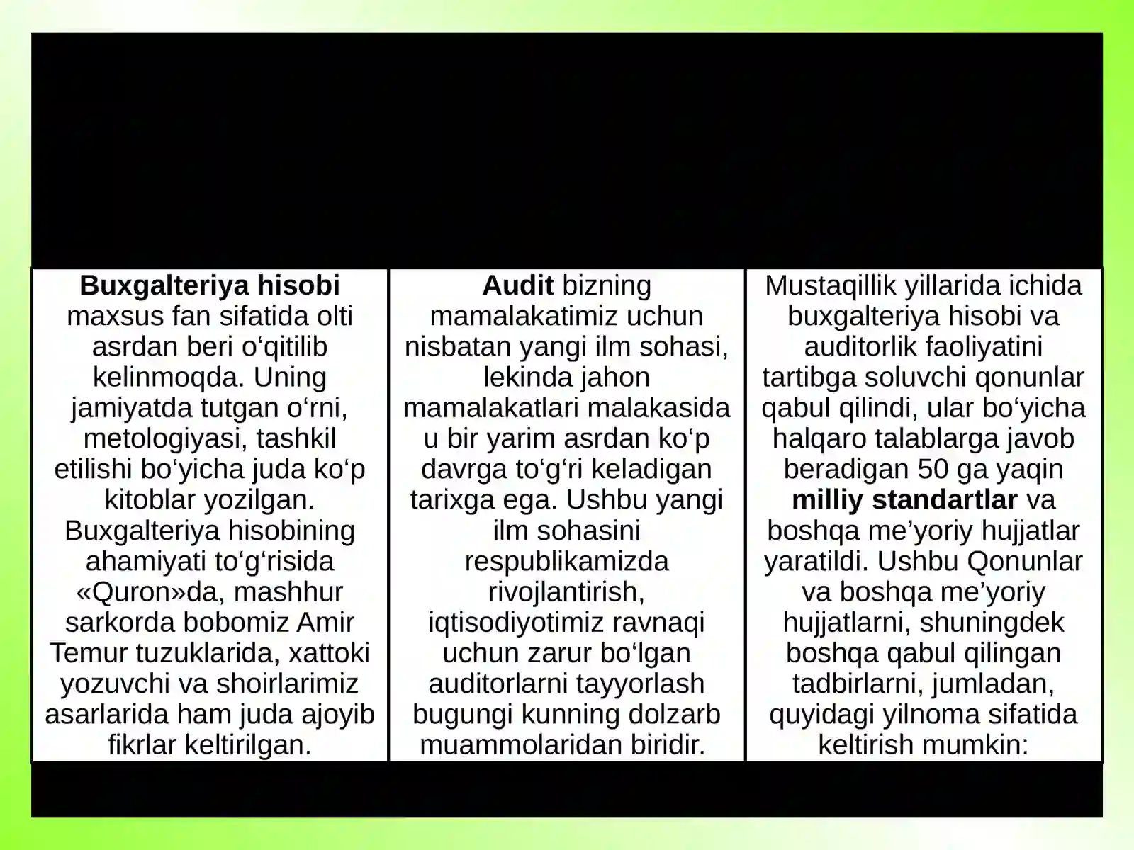 Buxgalteriya hisobi fanining predmeti maqsadi va vazifalari 2