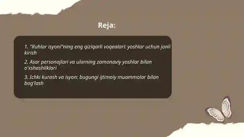Ruhlar isyoni asar 2