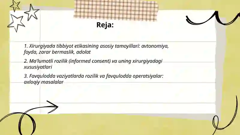 Xirurgiyada tibbiyot etikasi va deontologiya asoslari 2