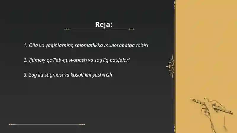 Salomatlik va kasalikka munosabatning ijtimoiy psixologik omillari 2