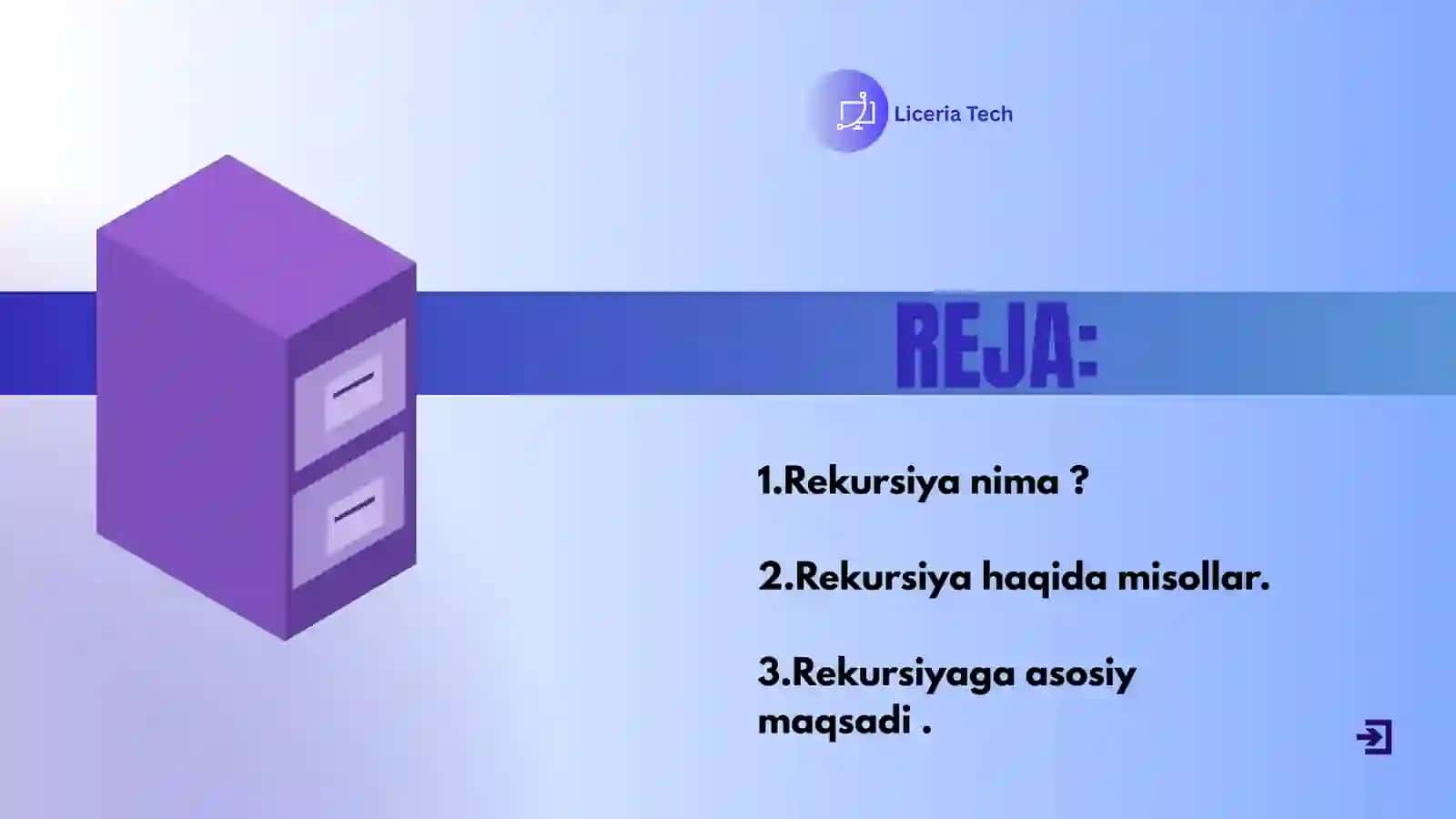 Rekursiv dasturlash 2