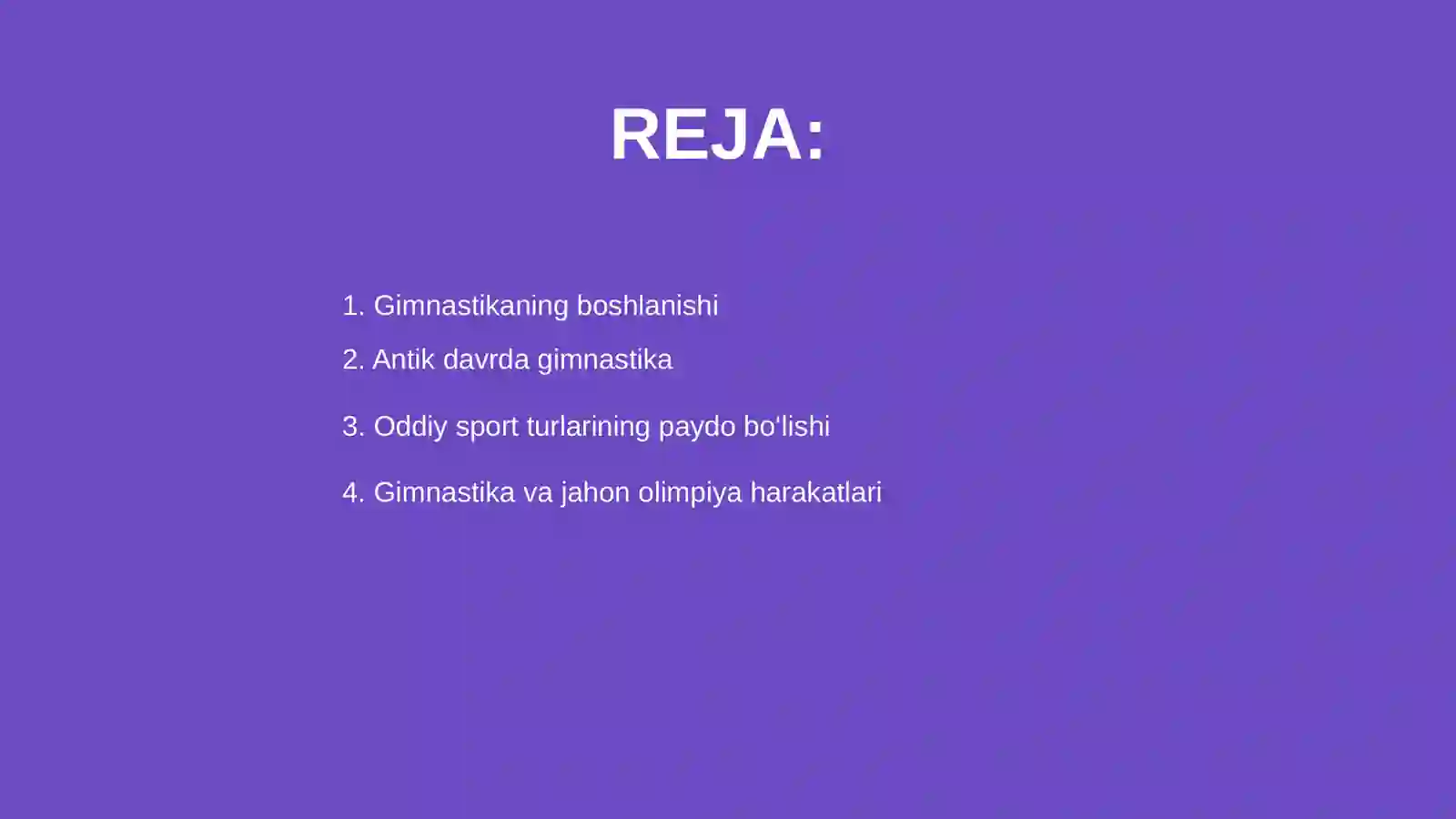 Gimnastikaning rivojlanish tarixi 2
