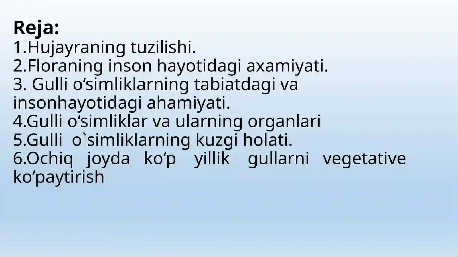 Hujayraning oziqlanishi rivojlanishi va ko`payishi 2
