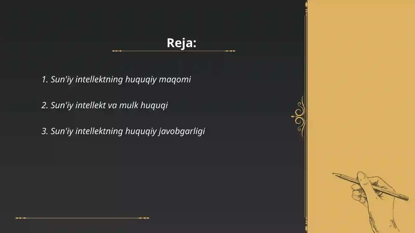 Sun'iy intelektning fuqorolik huquqidagi tutgan o’rni 2