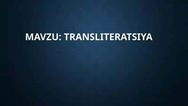 Transliteratsiya 2