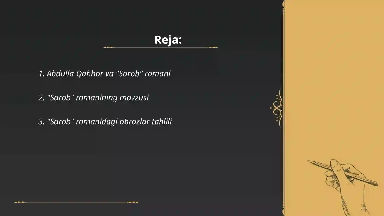 "Sarob" romani 2