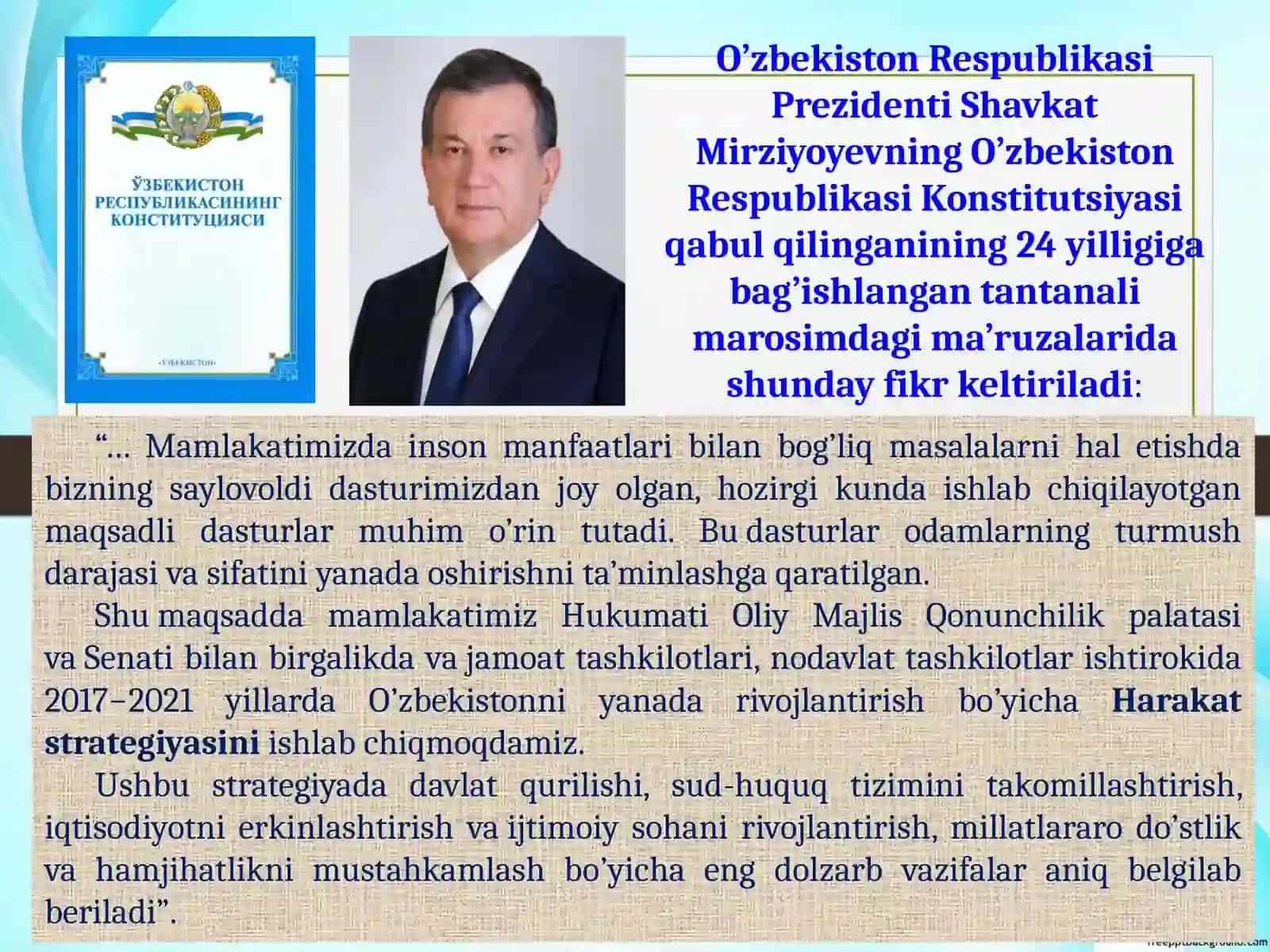 O'zbekistonni rivojlantirish strategiyasi 2