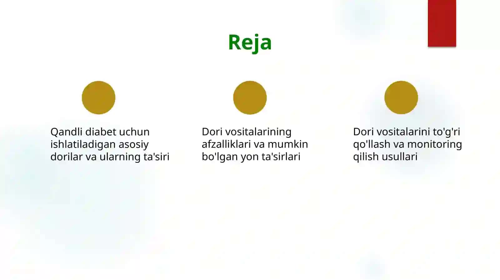 Qandli diabetni davolashda ishlatiladigan dori vositalari 2