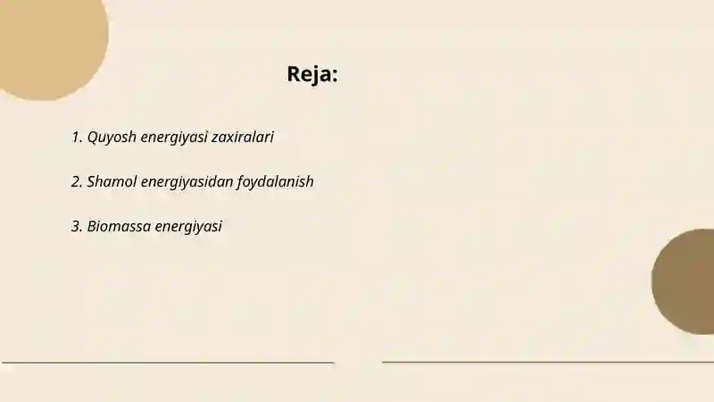 Jahonda energiya zahiralari va rivojlanish istiqbollari 2