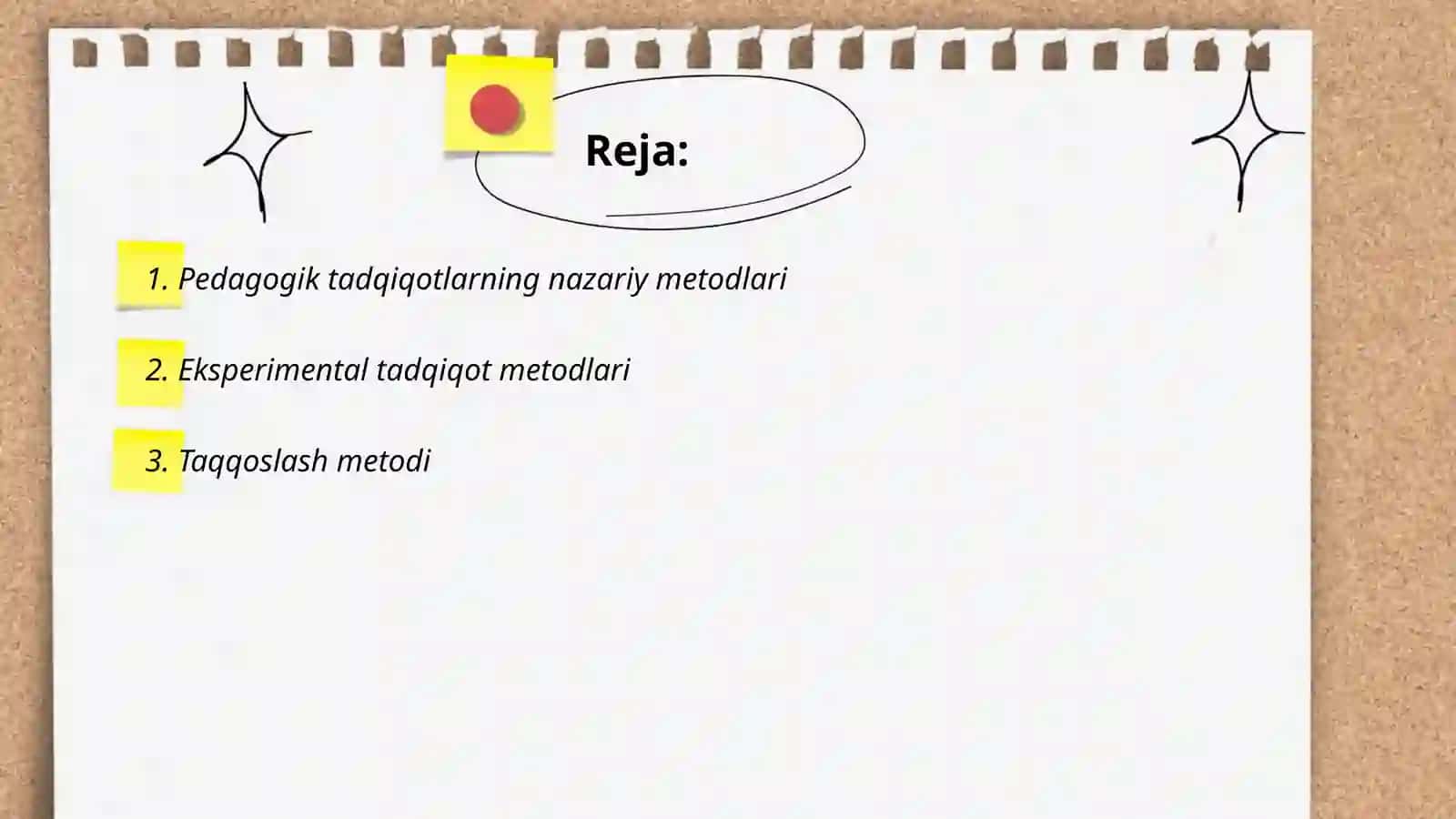 Pedagogika fan sifatida Pedagogikaning ilmiy tadqiqot metodlari 2