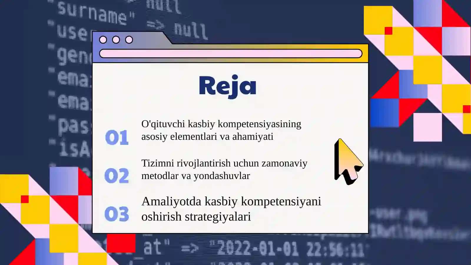 O'qituvchi kasbiy kompetensiyasini takomillashtirish tizimi 2