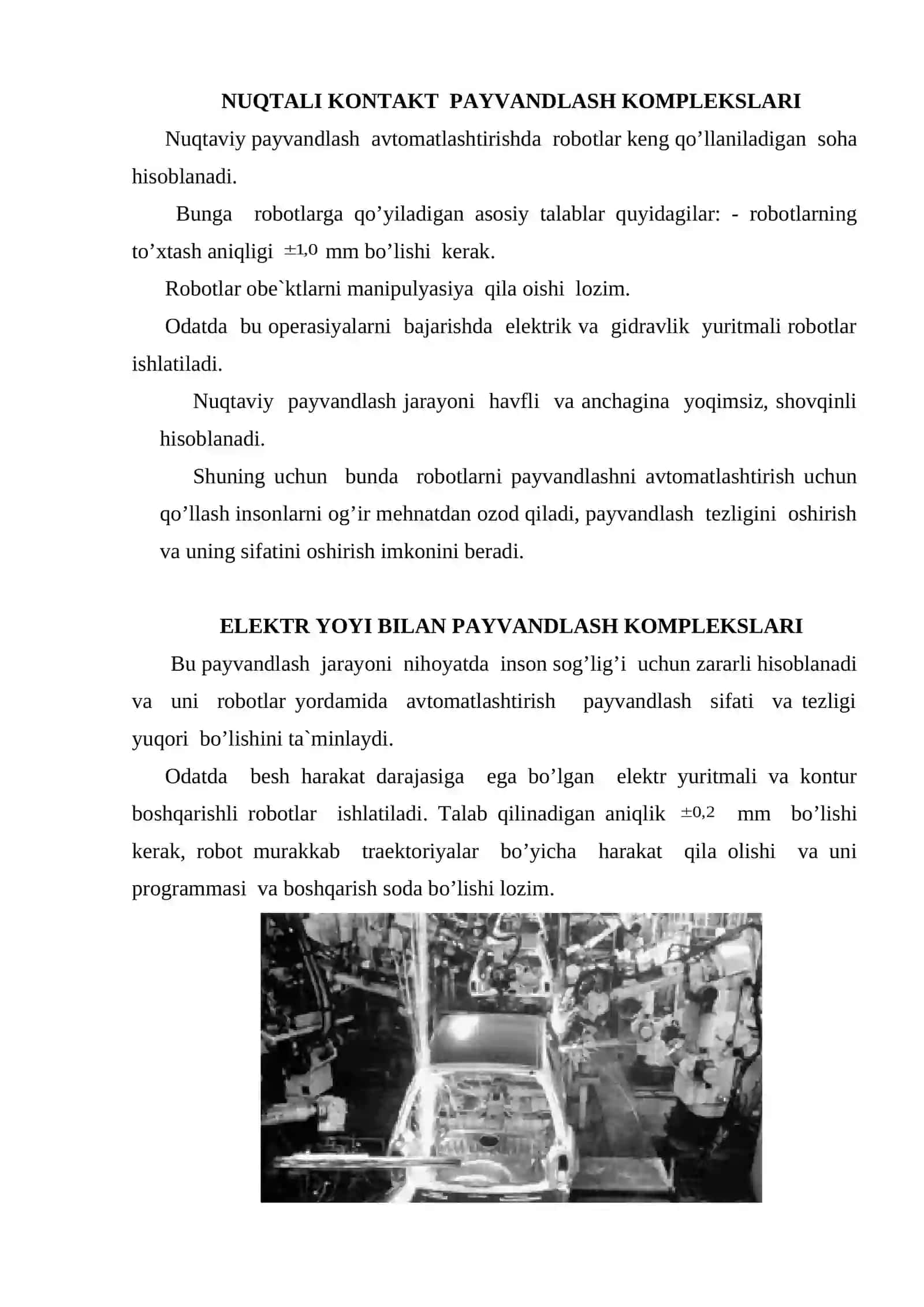 Nuqtali kontakt payvandlash komplekslari 2