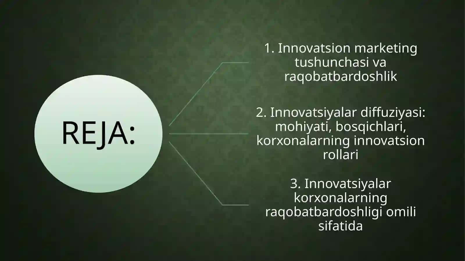 TIJORAT SIRI VA ICHKI TAHLILInnovatsion marketing va elektron tijorat 2