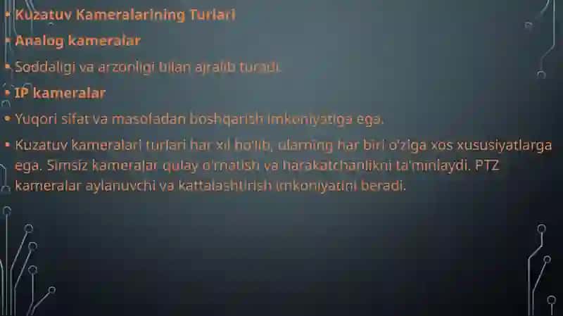 Video Kuzatuv Tizimlariga Kirish 2