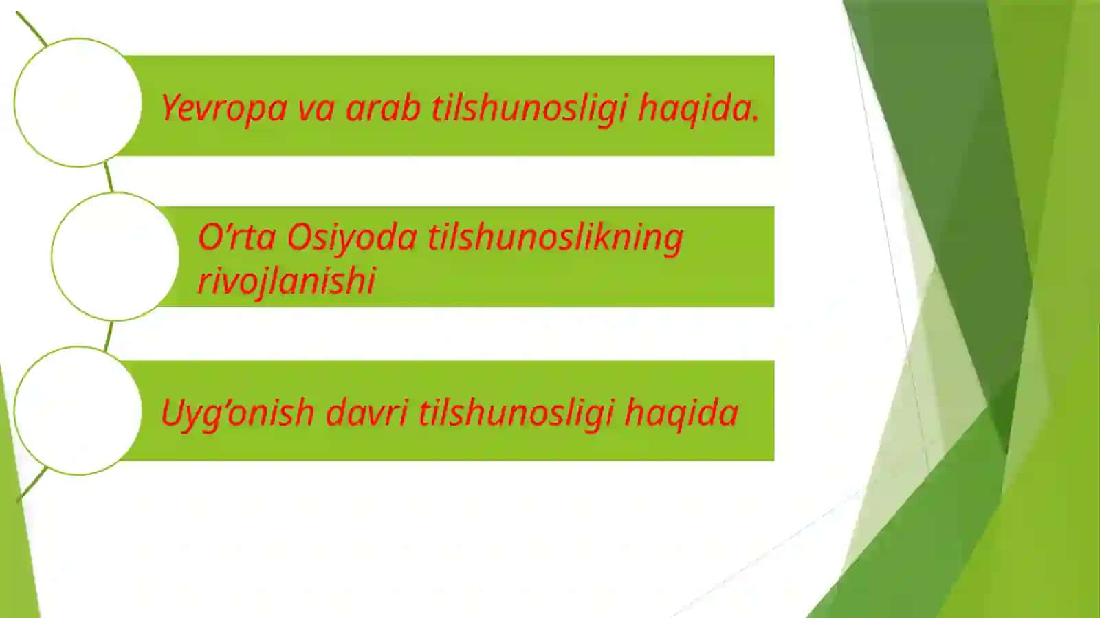 O’rta asrlarda Yevropa va arab tilshunosligi .O’rta  Osiyoda tilshunoslikning rivojlanishi.Uyg’onish davri tilshunosligining umumiy ratsional grammatikaning yaratilishi 2