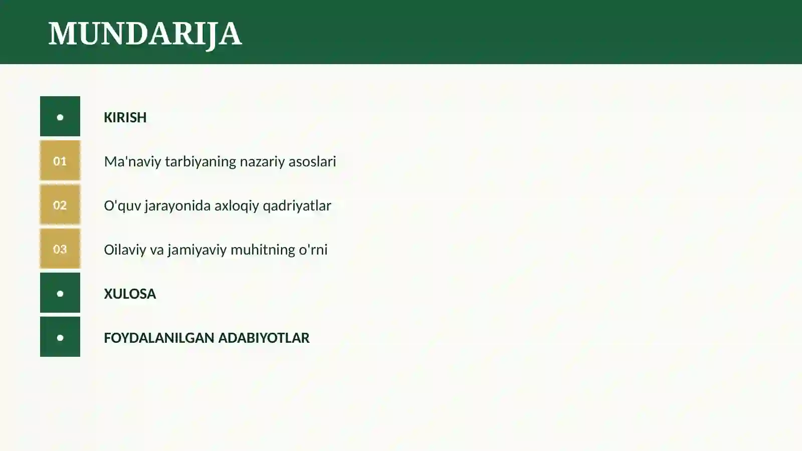 O’QUVCHILARNI MA’NAVIY-AXLOQIY TARBIYALASH 2