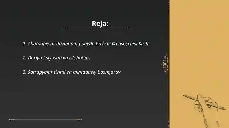 Ahamoniylar davlati 2