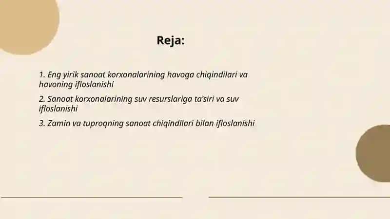 O‘zbekistonda eng yirik sanoat korxonalarining ekologiyaga ta`siri 2