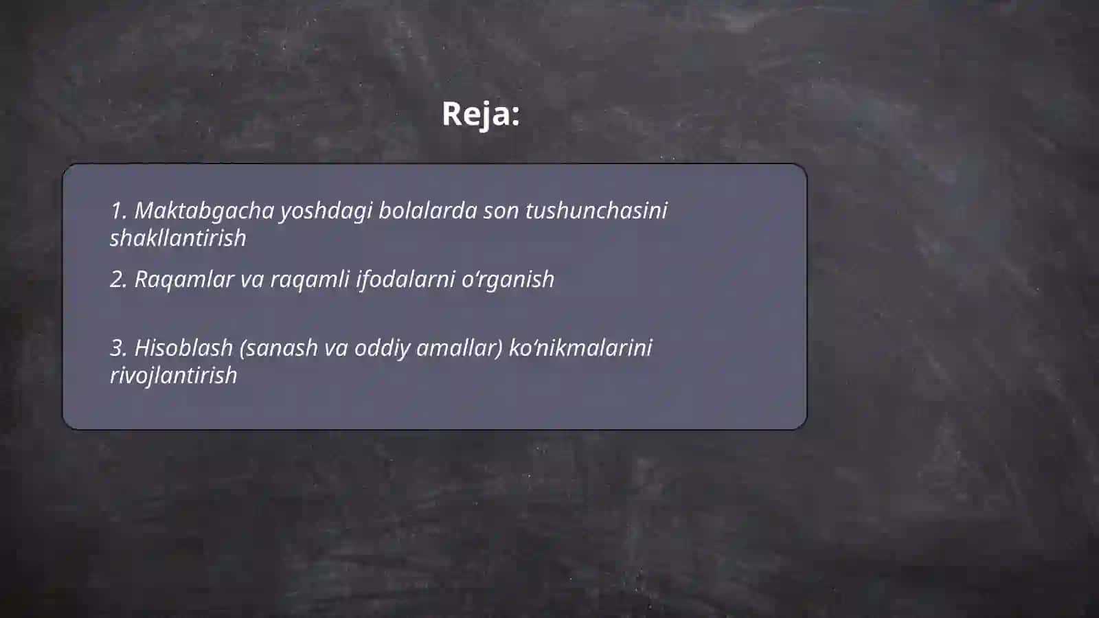 Maktabgacha yoshdagi bolalarda son tushunchasini shakllantirish 2