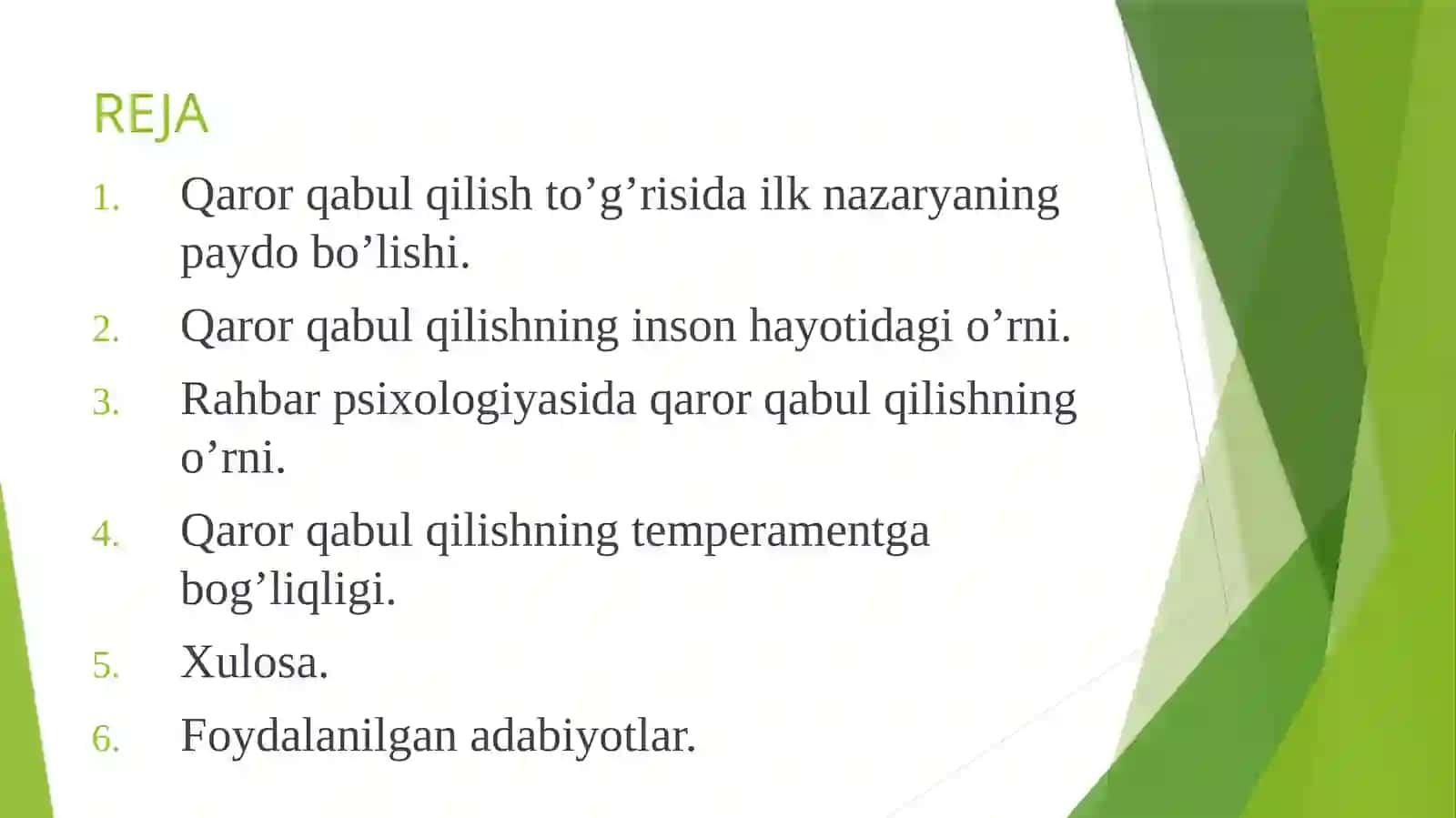 QAROR QABUL QILISHNING PSIXOLOGIK BOSQICHLARI VA INDIVIDUAL HUSUSIYATLARI 2