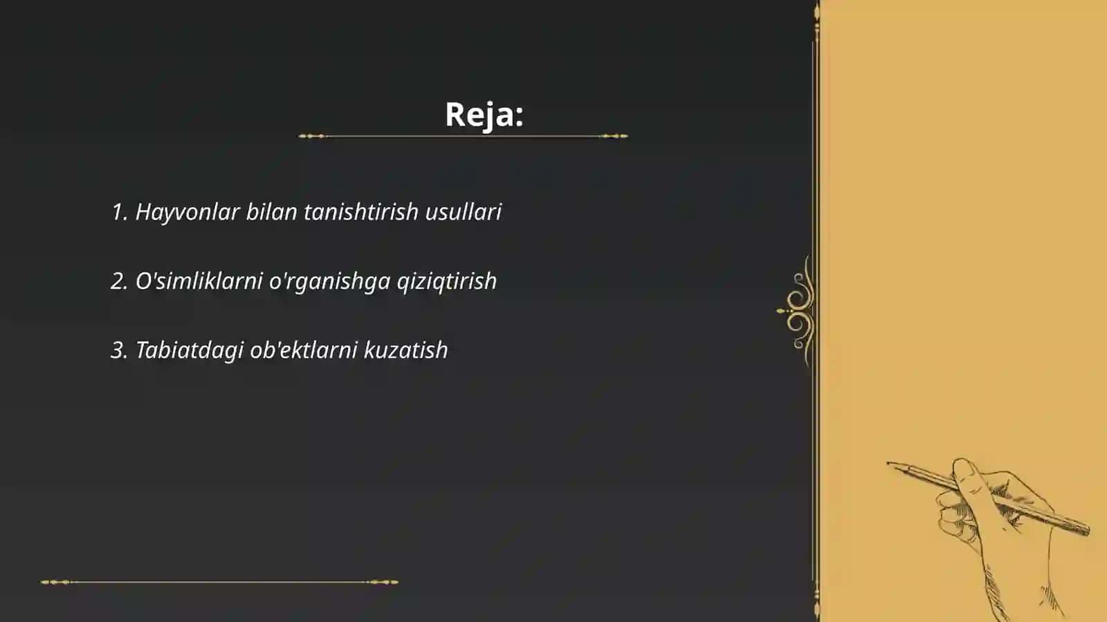 Hayvonlar bilan tanishtirish usullari 2