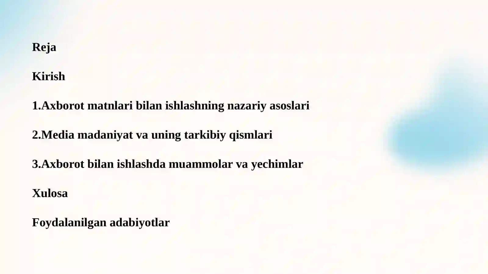 Аxborotmatnlar bilan ishlash va mediamadaniyat 2