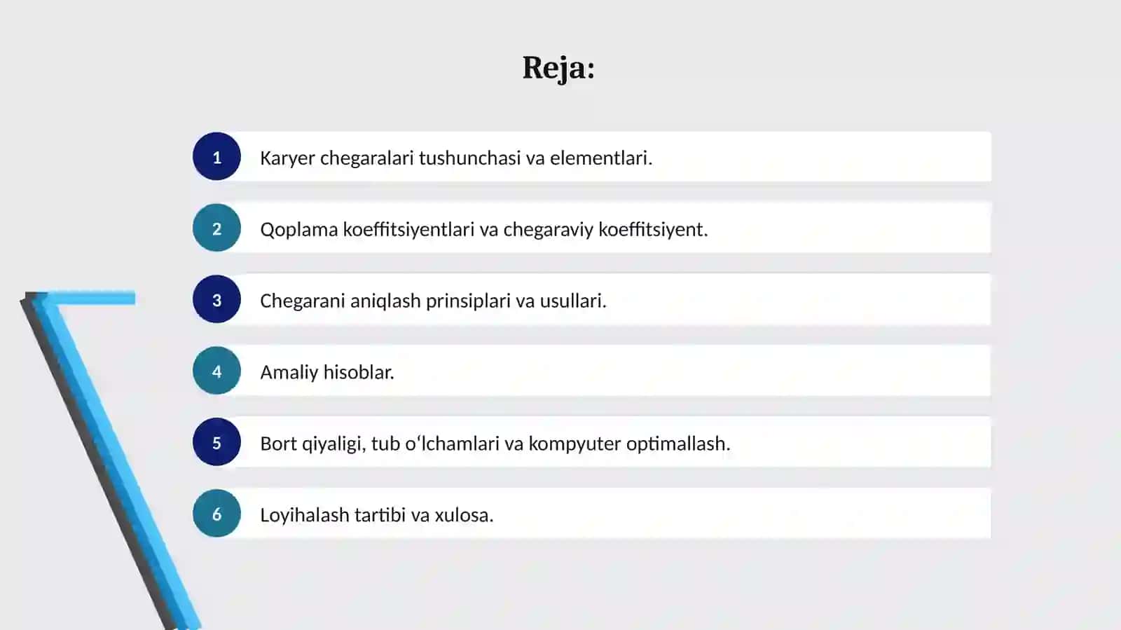 Karyerchegaralariniloyihalash 2