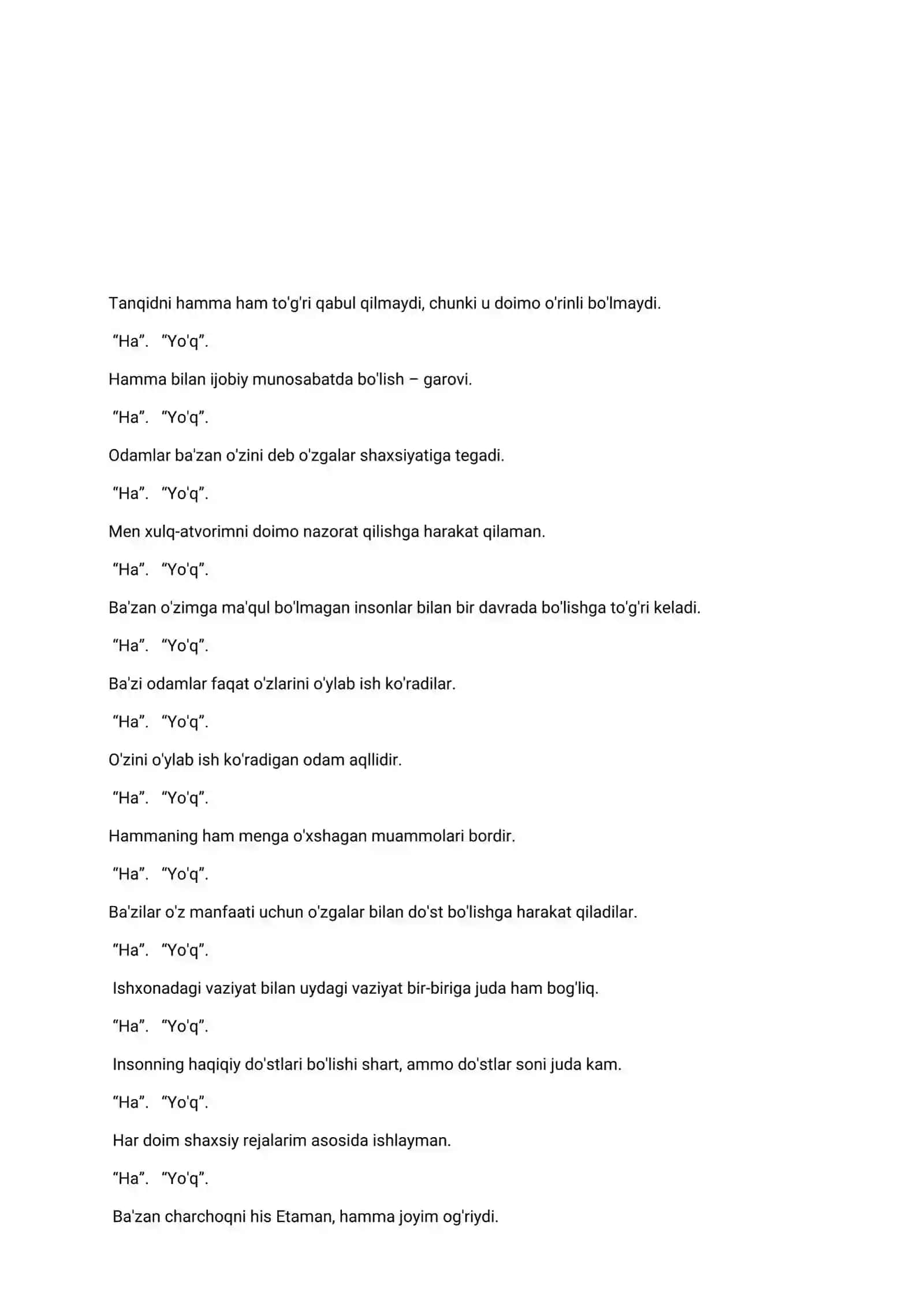 Bojxona qo‘mitasiga ishga kirish uchun savol-javoblar to‘plami 2