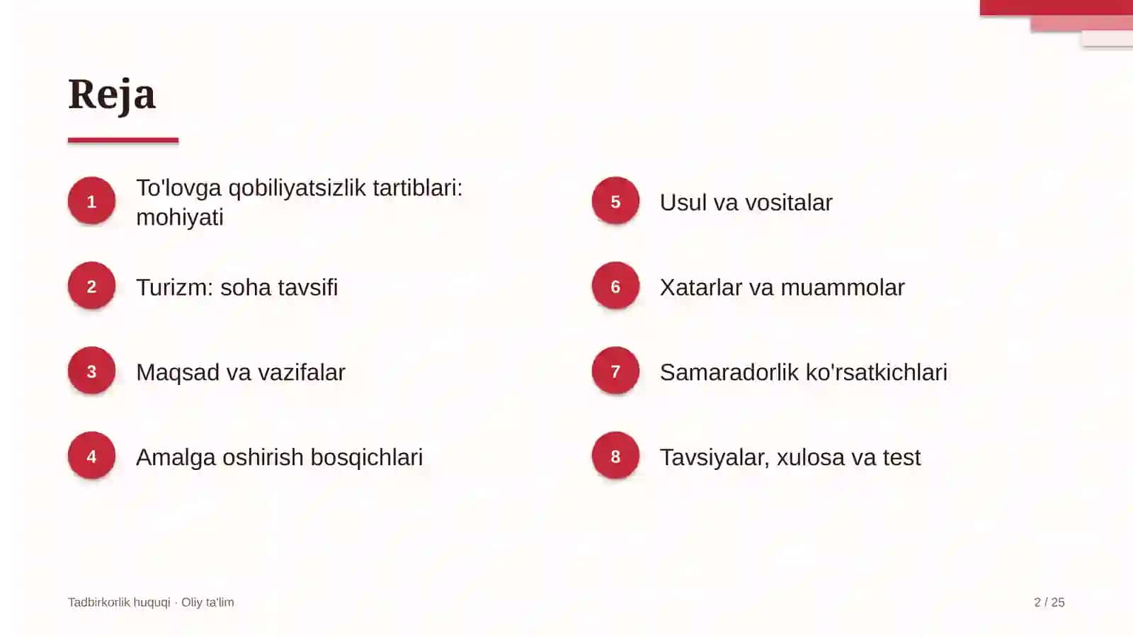 turizmda to'lovga qobiliyatsizlik tartib taomillari 8387 2
