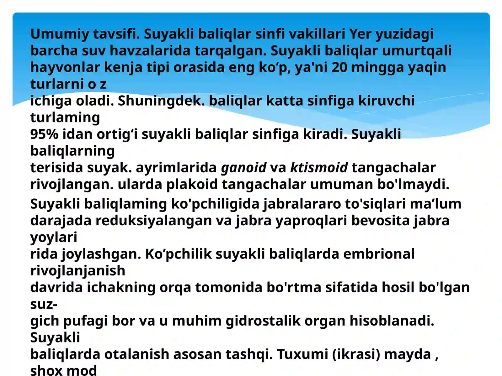 Suyaklibaliqlar 2