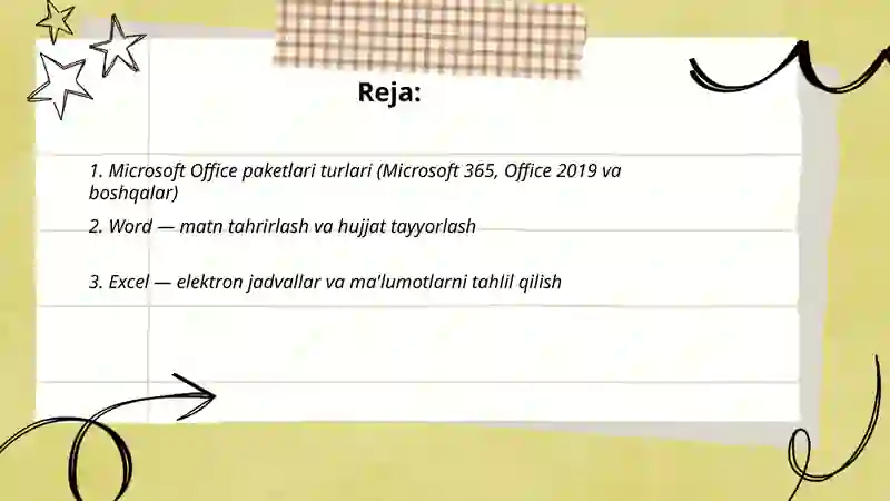 Microsoft Office paketlari 2