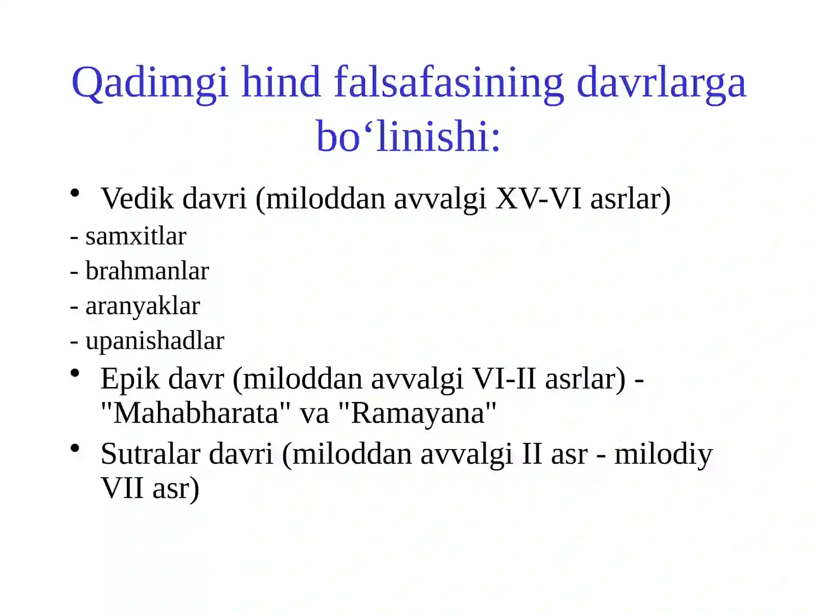 Hind falsafasi 2