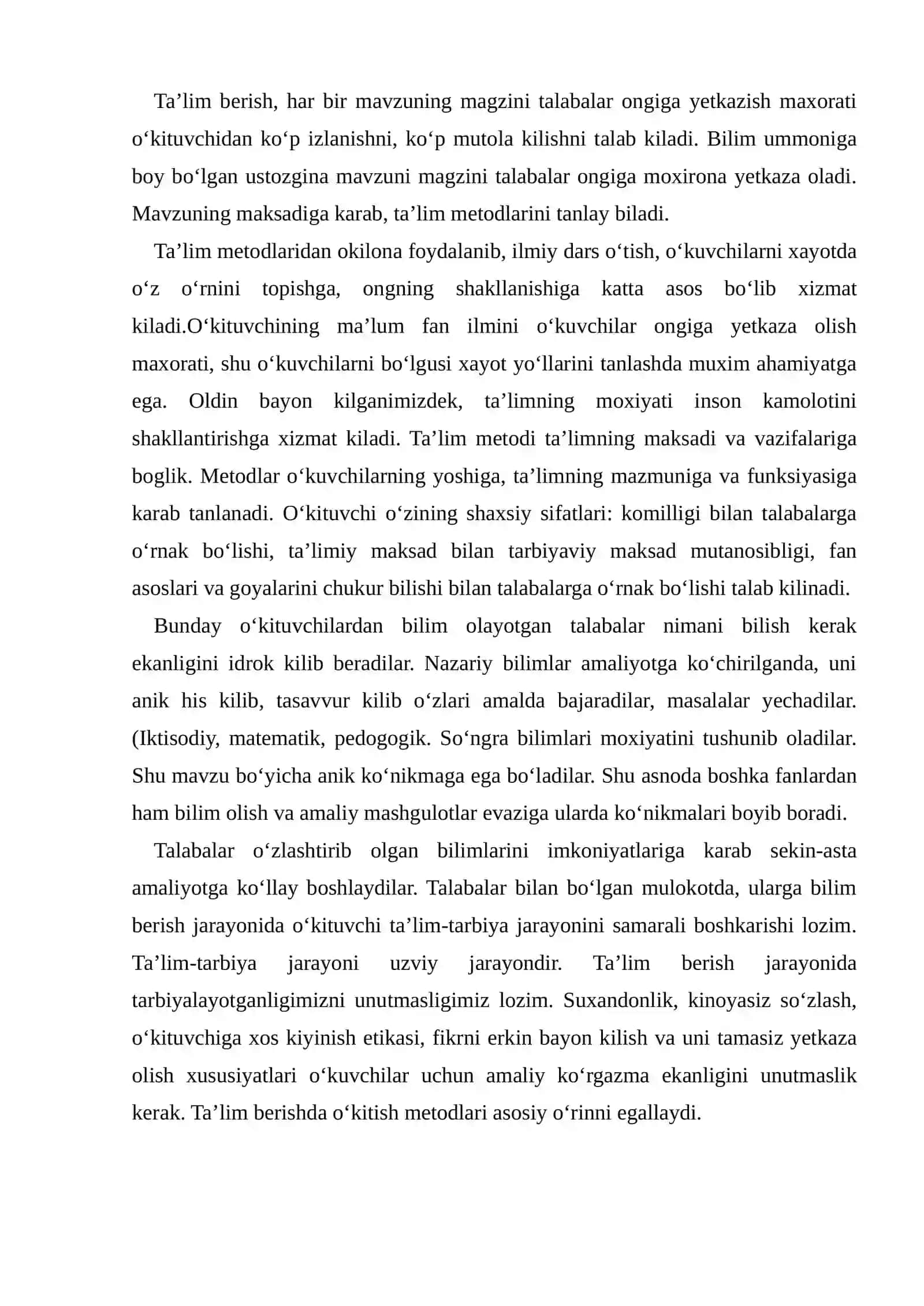 O'qitishni texnologiyalashtirishda metod va vositalari 2