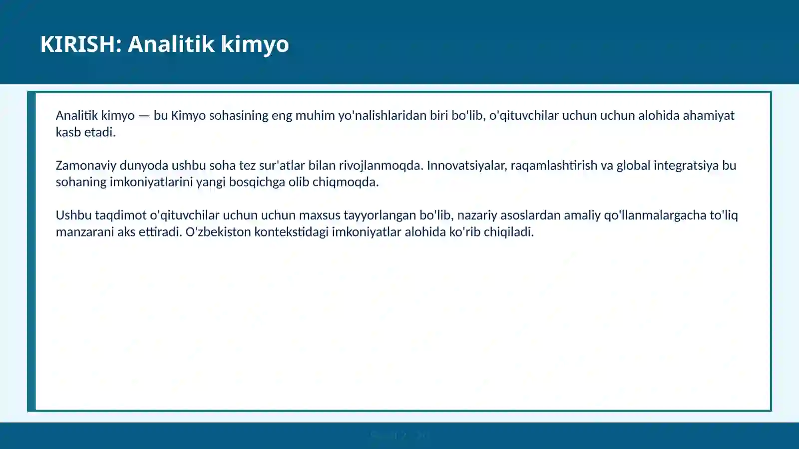 Analitik kimyo - Titrimetrik 2