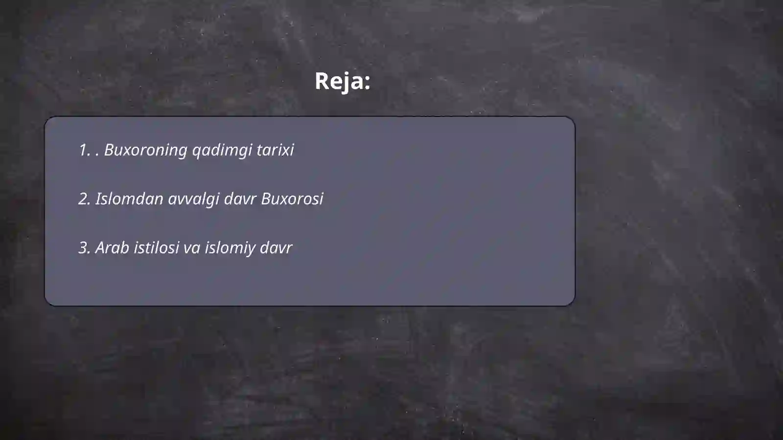 Buxoro tarixi asarining boblar tahlili 2