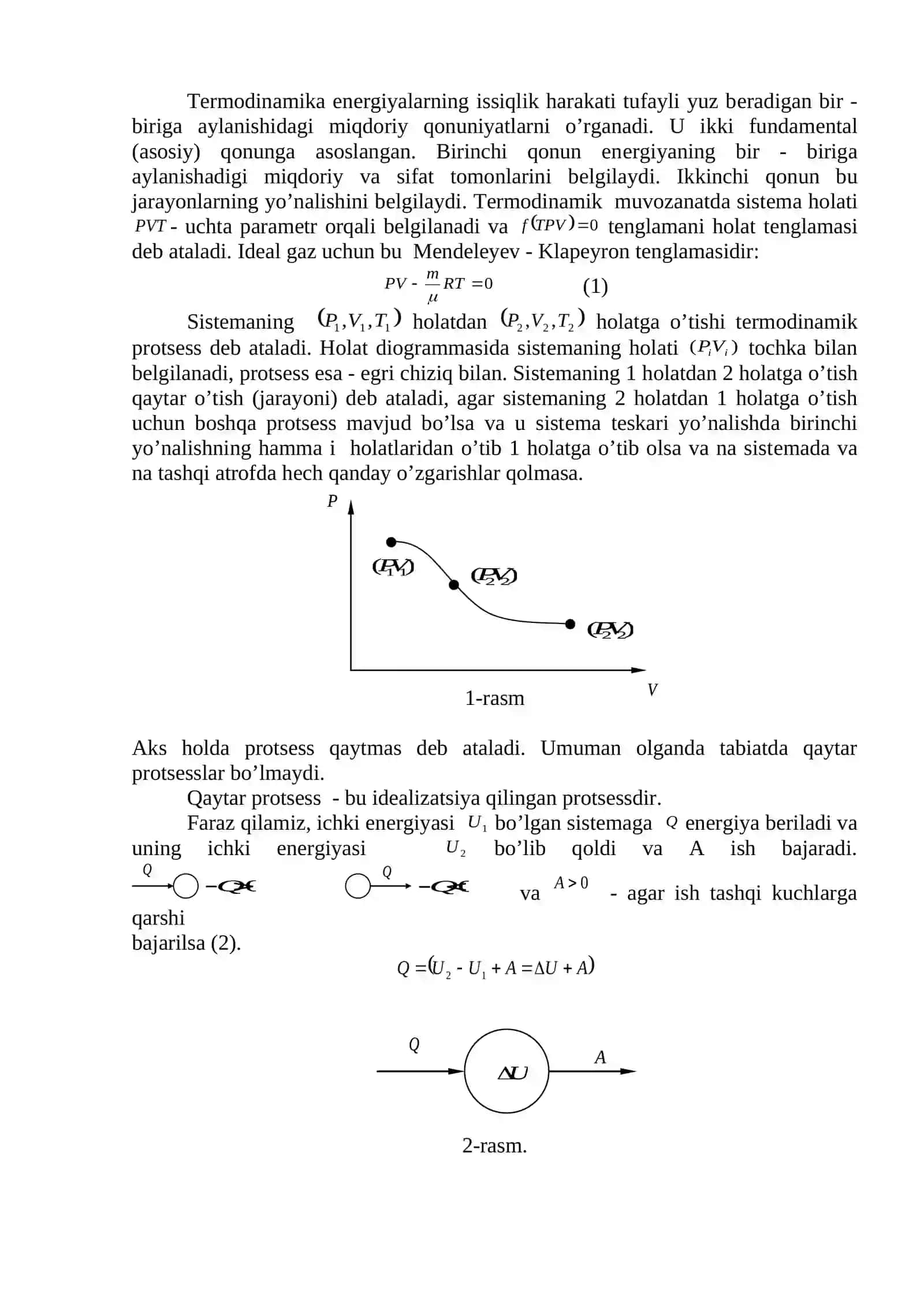 Issiqlik mashinasining foydali ish koeffitsenti (F.I.K.) 2