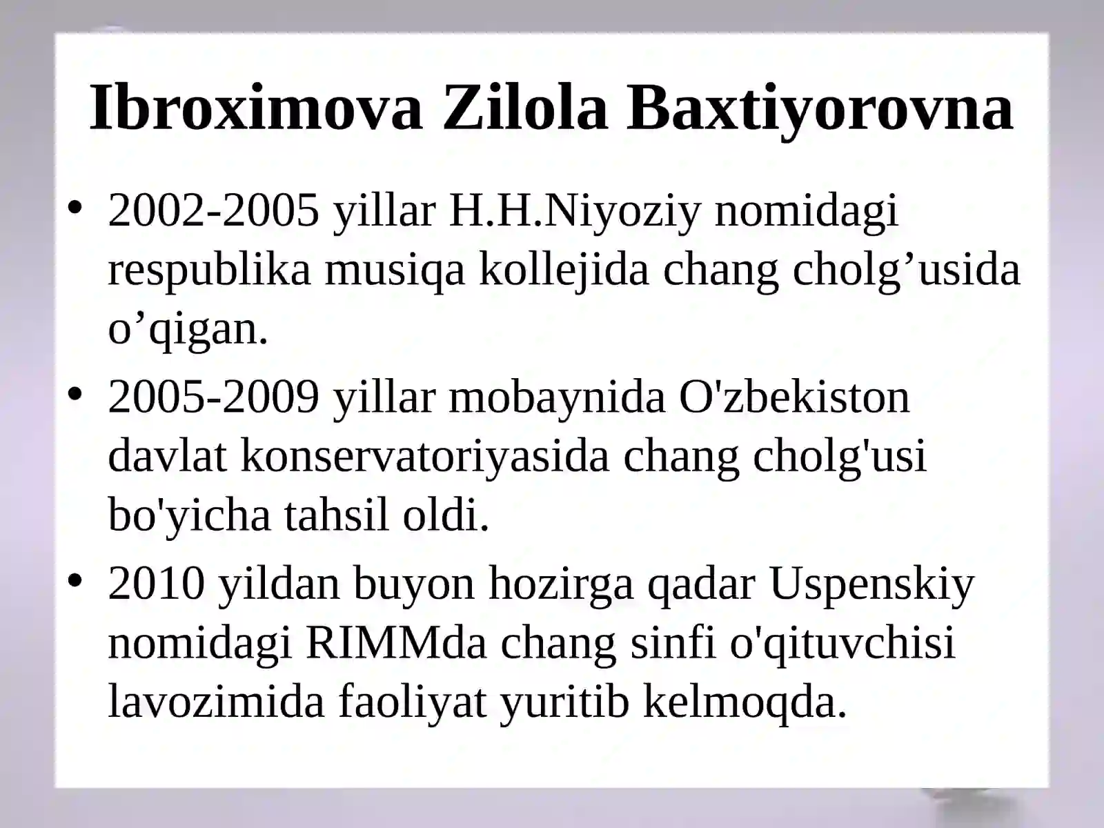 9-sinf o’quvchilariga o’zbek xalq kuyi “Rajabiy” asarini o’rgatish metodikasi 2