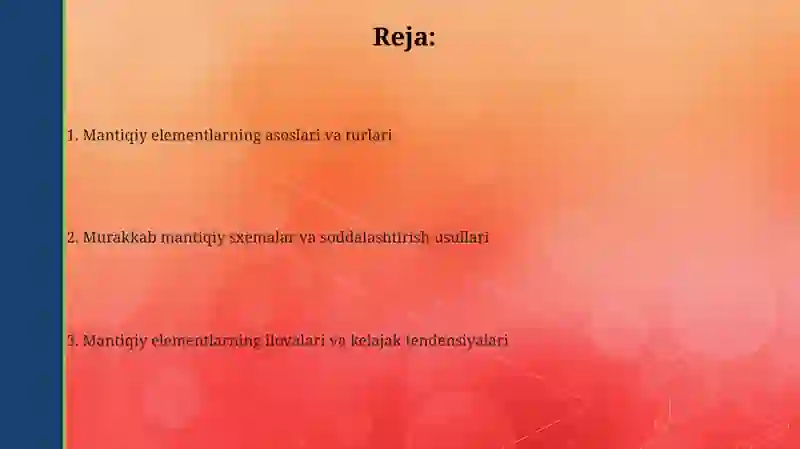 Mantiqiy elementlar 2