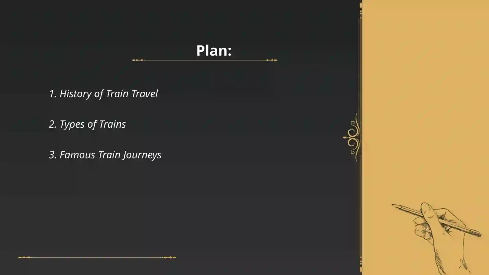 The train journey 2