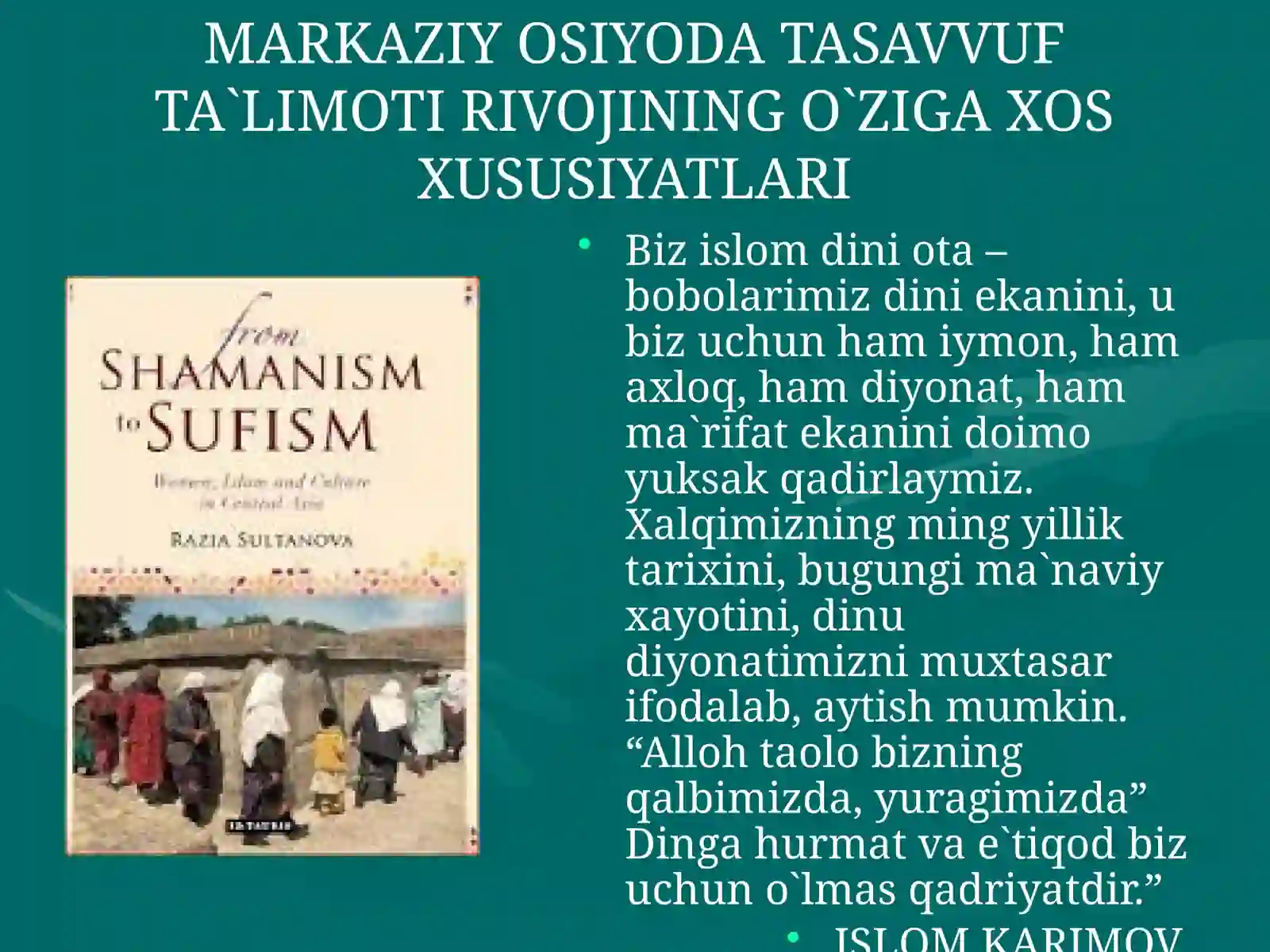 Tasavvufda axloqiy ta'limotlar 2